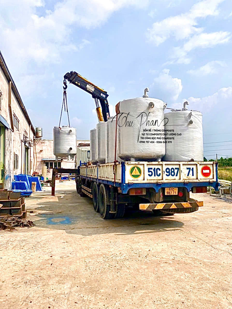 Bồn chứa thực phẩm bằng Composite do Nhật Minh sản xuất
