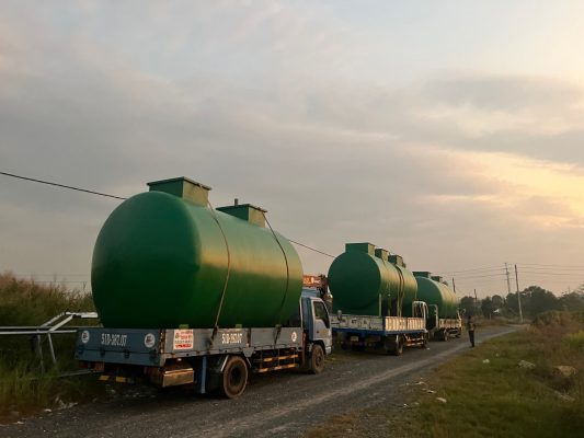 Bồn xử lý nước thải do Nhật Minh FRP sản xuất