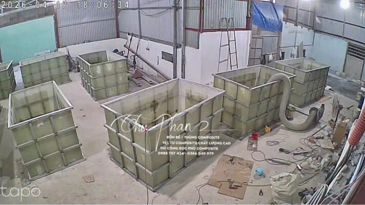 Bồn Composite dùng trong xi mạ 