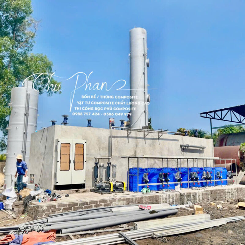 Tháp bằng nhựa Composite