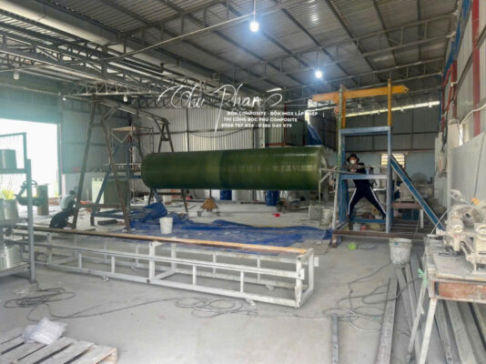 Tháp khử mùi bằng Composite 